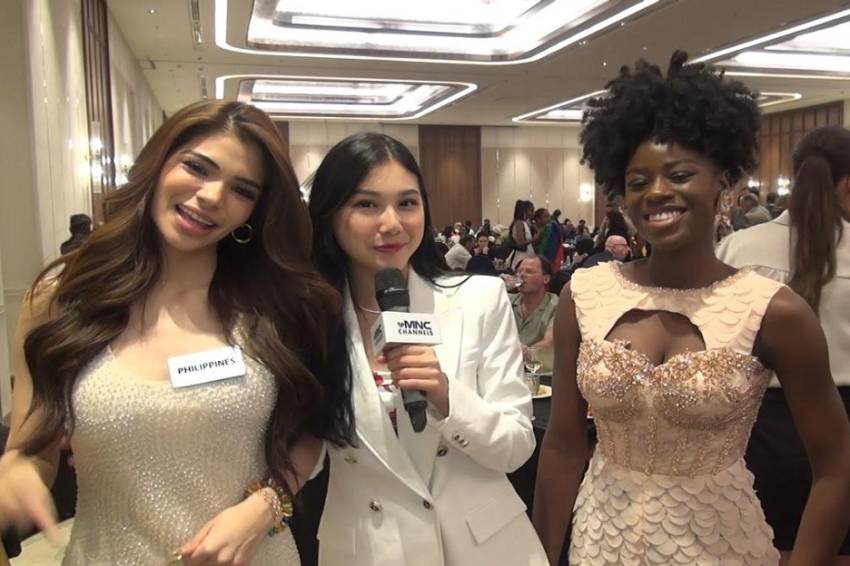 Karantina Miss World 2024, Audrey Vanessa Sekamar dengan Miss Filipina dan Miss Ghana