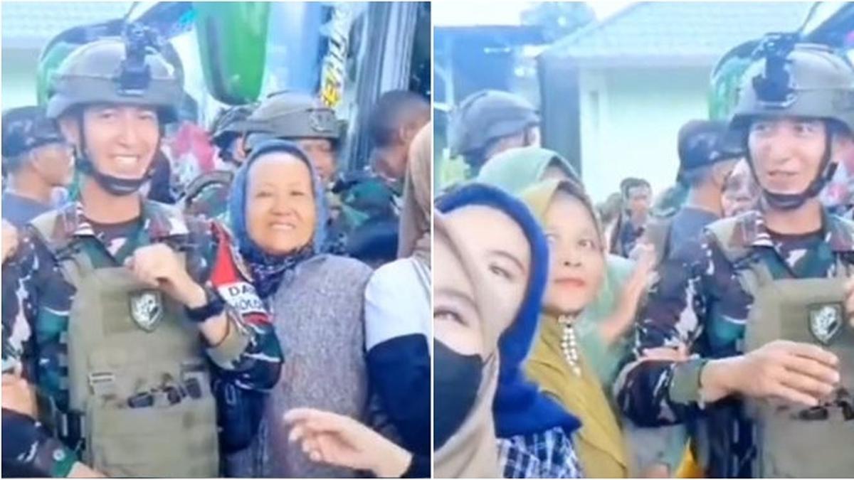 6 Potret Lettu Fardhana Diserbu Emak-Emak Minta Foto Bareng, Mendadak Banyak Fans